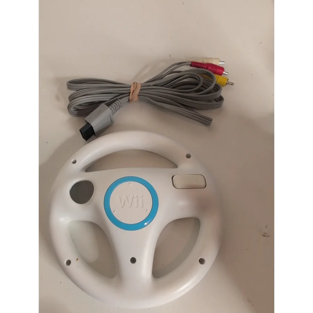 Nintendo Wii RVL-001 GameCube Compatible Console Wii Bundle Wires Wiimote More!